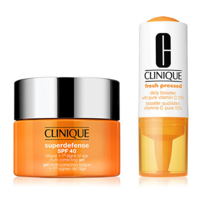 CLINIQUE Starter Duo  Vit C 10%  Fraichement Pressé + SUPERDEFENSE SPF40 Cream 15ml