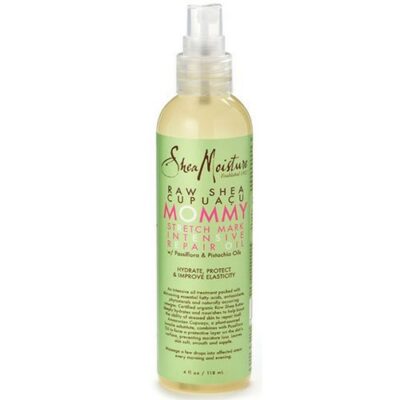 SheaMoisture, Raw Shea Cupuacu, Huile de réparation intensive Vergetures  Mommy Stretch Mark(118 ml)