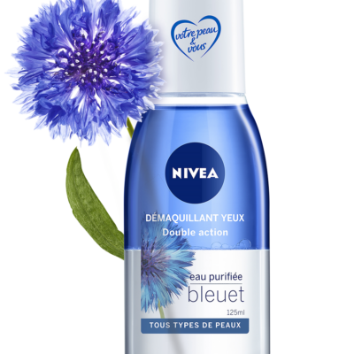 NIVEA Démaquillant Yeux Double action eau purifiée bleuet