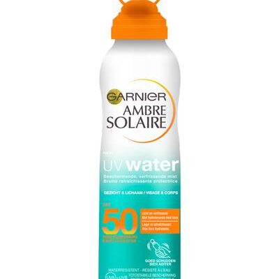 GARNIER Soin solaire UV water brume invisible Protection & Fraîcheur SPF 50 AMBRE SOLAIRE