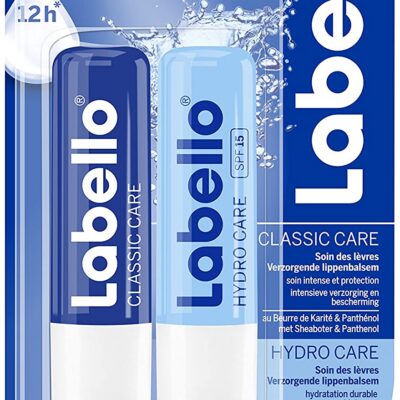 Labello Duo Classic Care et Hydro Care  (2 lipolevres)
