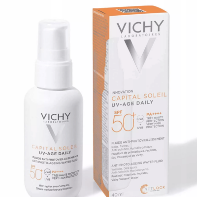 VICHY CAPITAL SOLEIL UV AGE DAILY SPF 50 FLUIDE ANTI PHOTOVIEILLISSEMENT 40 ML