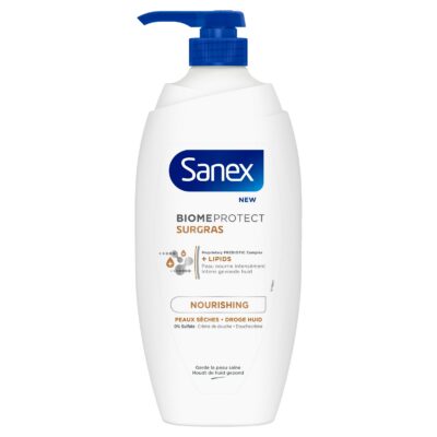SANEX BAIN DOUCHE BiomeProtect Surgras Nourishing Crème de Douche Pomp