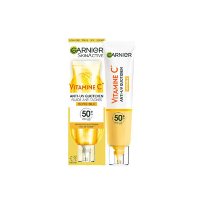 GARNIER Vitamine C Fluide Anti-Taches & Anti-UV Quotidien Invisible SPF50+
