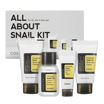 Cosrx All About Snail Kit Soins Éclat – Anti Tache – Anti Age à La Mucine d’Escargot
