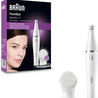 BRAUN Épilateur visage et brosse nettoyante 810