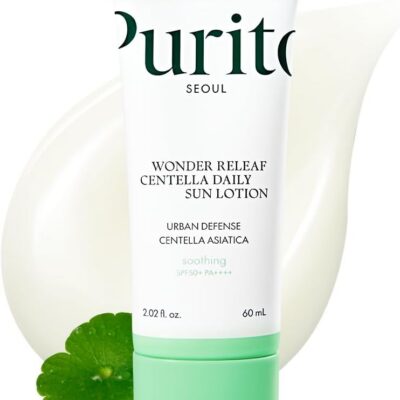 Purito SÉOUL Lotion Solaire Quotidienne Spf50 Wonder Releaf Centella Peau Sensibles 60 ml