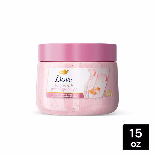 DOVE Gommage corporel exfoliant au sel de l'Himalaya et à l'huile de rose