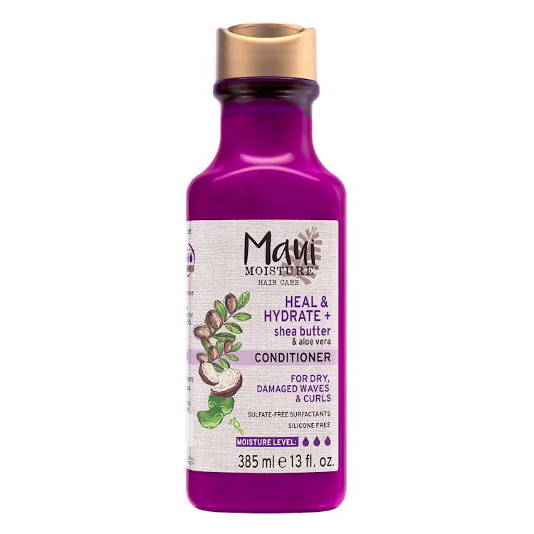 MAUI Après-shampoing Réparation et Hydratation au beurre de karité Pour cheveux secs et abîmés 385ML